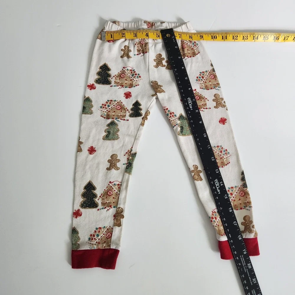 Burt's Bees Kids size 4T 100% Organic Cotton Gingerbread Christmas Pajama Set‎